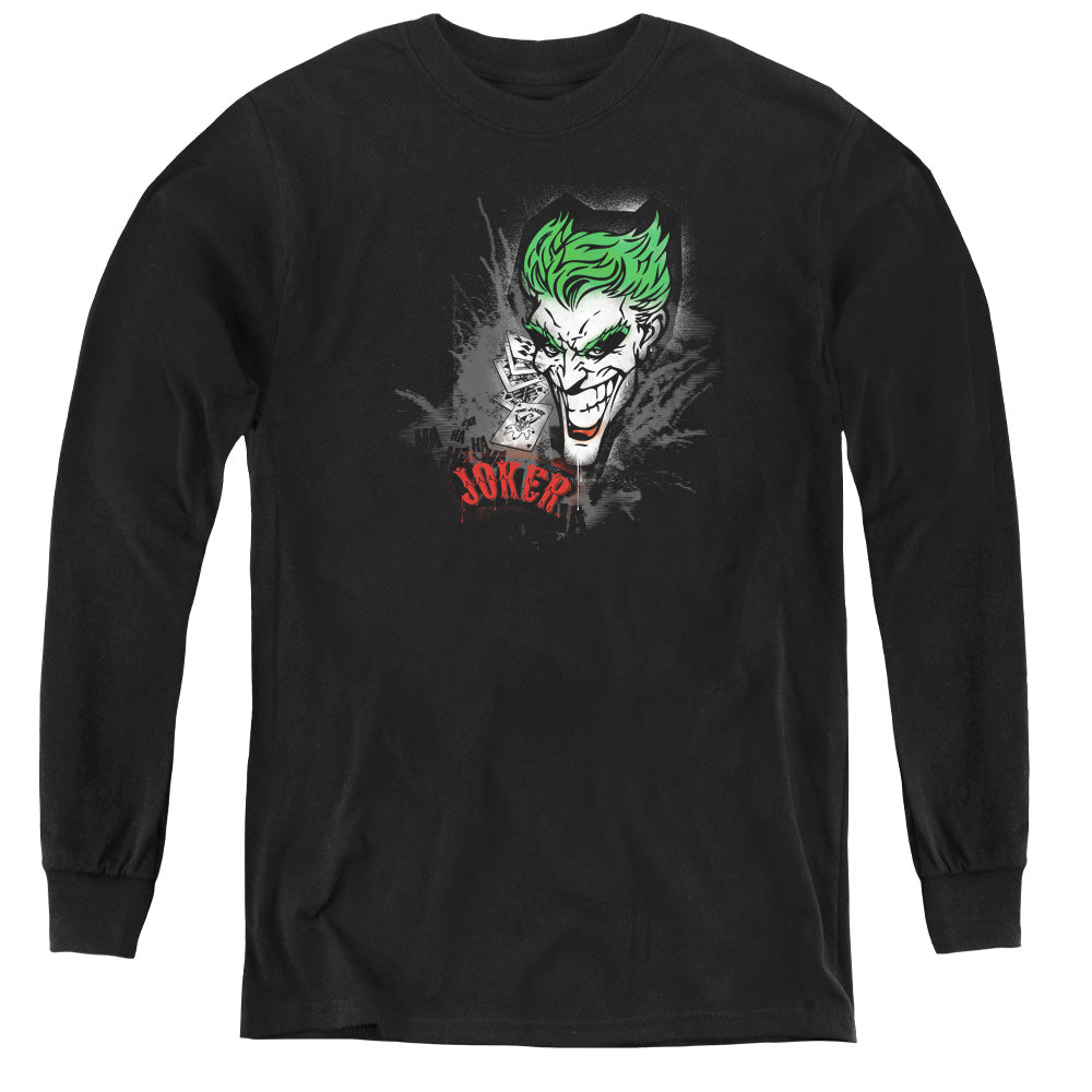 Batman Joker Sprays The City Youth Long Sleeve T-Shirt