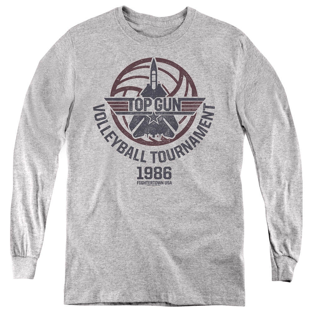 Top Gun Volleyball Tournament Grey Youth Long Sleeve T-Shirt