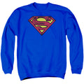 Superman Charcoal Shield Crewneck Sweatshirt
