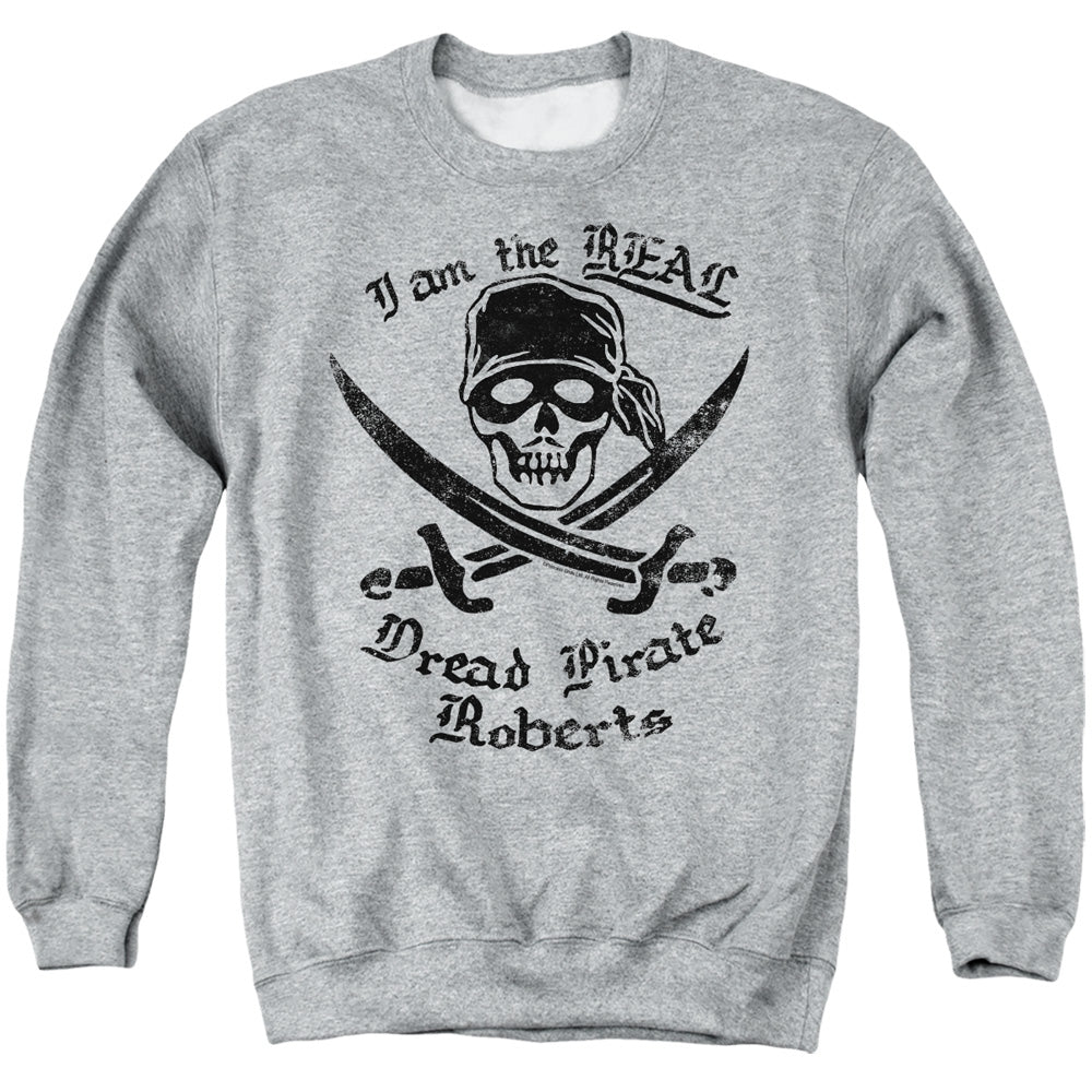 The Princess Bride The Real Dread Pirate Roberts Athletic Heather Crewneck Sweatshirt