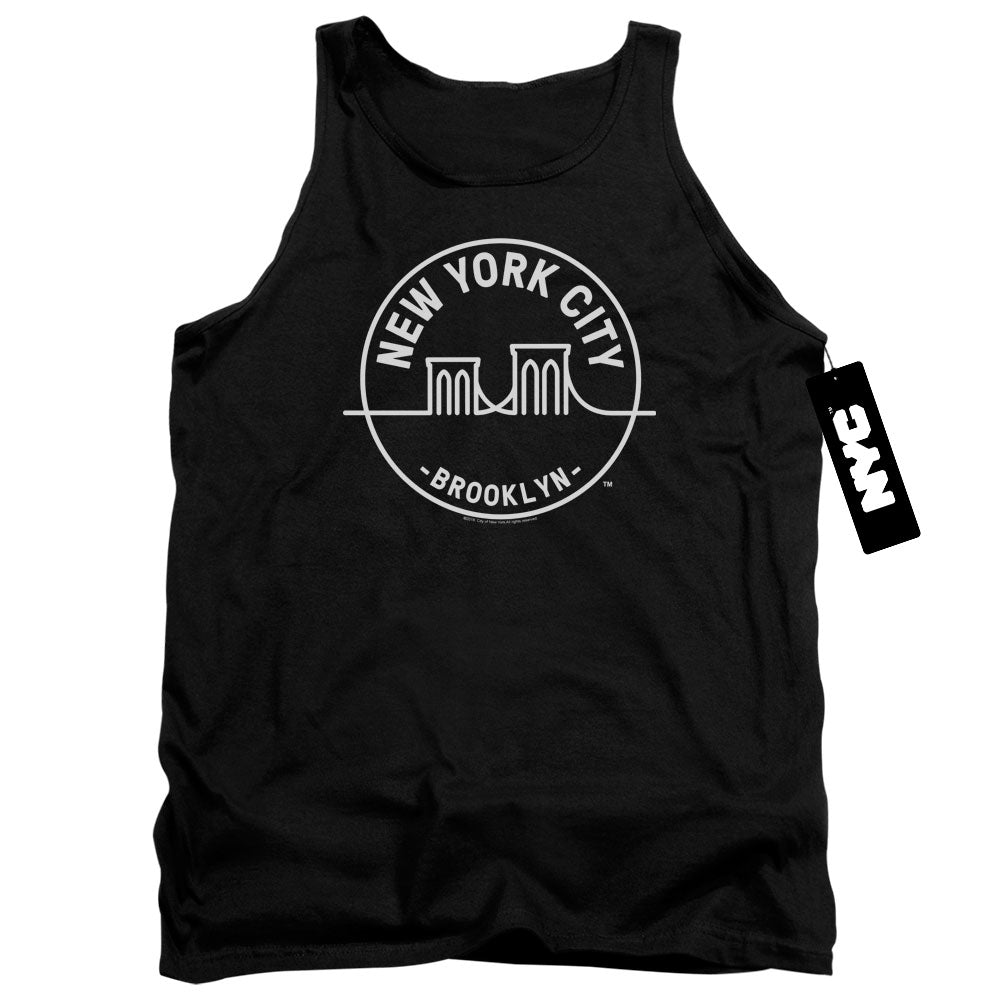 New York City Brooklyn Badge Tank Top
