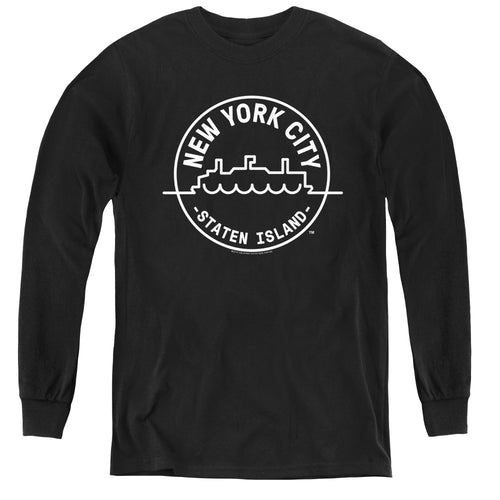 New York City Staten Island Badge Youth Long Sleeve T-Shirt