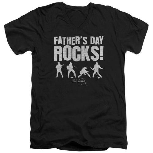 Elvis Presley Fathers Day Rocks V-Neck T-Shirt