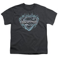 Superman Man of Steel Shield Charcoal Youth/Toddler T-Shirt