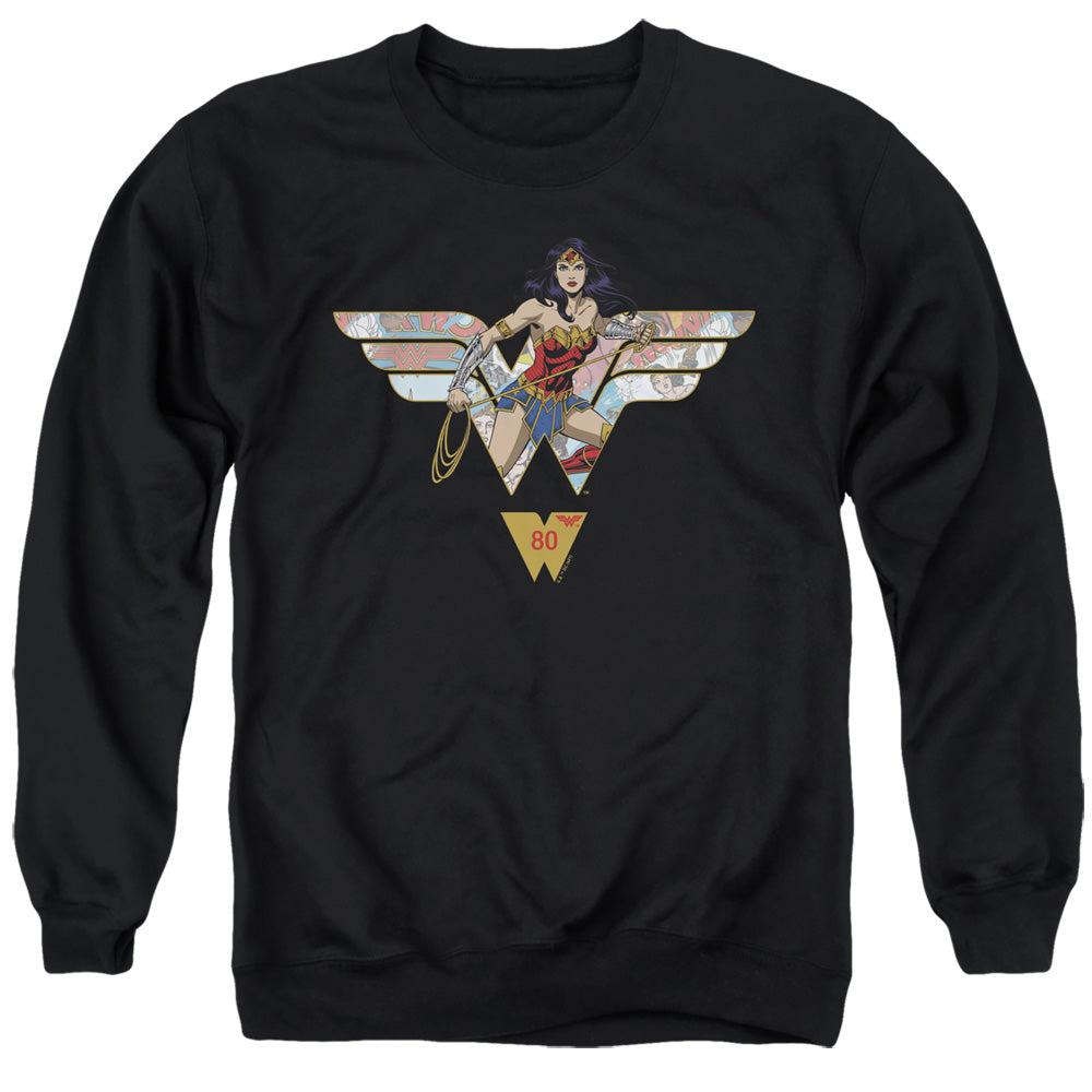 Wonder Woman WW 80th Collage Logo Crewneck Sweatshirt