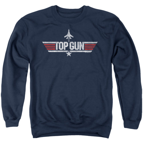 Top Gun Logo Navy Crewneck Sweatshirt