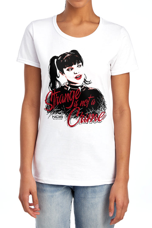 NCIS Strange Is Not a Crime Womens T-Shirt