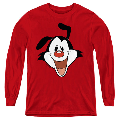 Animaniacs Yakko Head Youth Long Sleeve T-Shirt