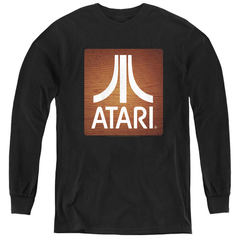 Atari Classic Wood Square Youth Long Sleeve T-Shirt