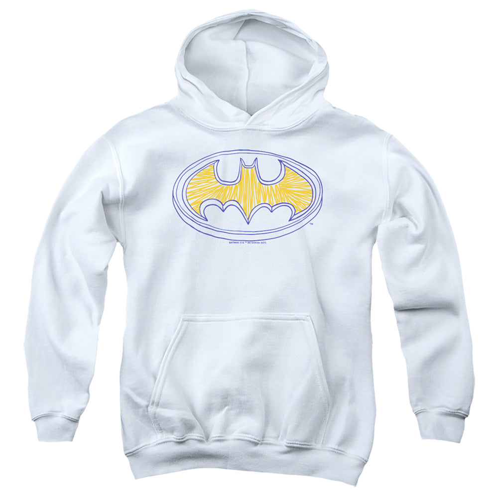 Batman Squiggly Symbol Youth Hoodie
