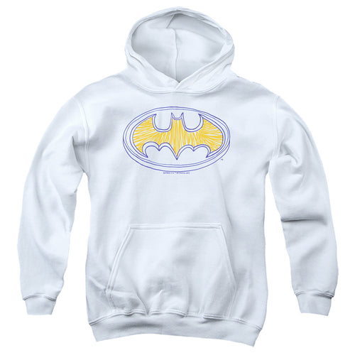 Batman Squiggly Symbol Youth Hoodie