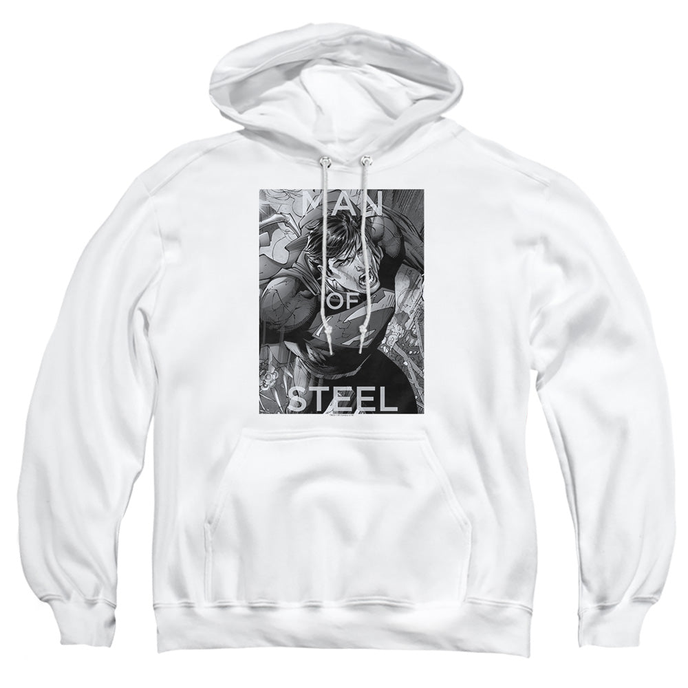 Superman Flight of Steel White Pullover Hoodie