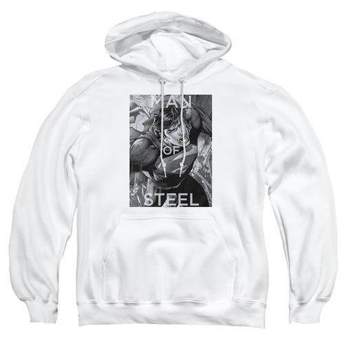 Superman Flight of Steel White Pullover Hoodie