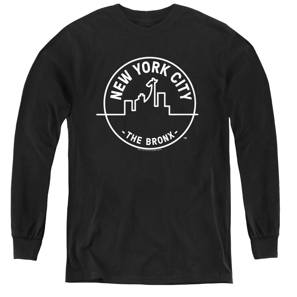 New York City Bronx Badge Youth Long Sleeve T-Shirt