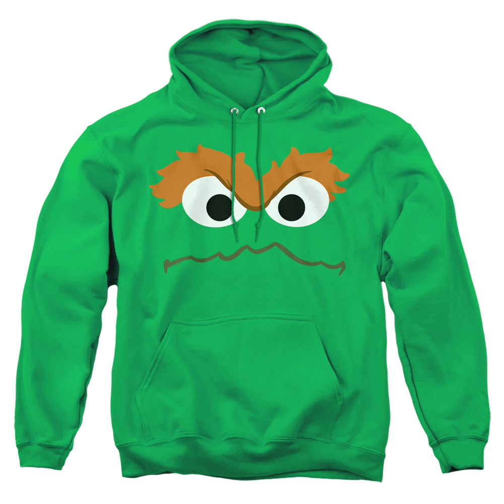 Sesame Street Oscar the Grouch Face Pullover Hoodie