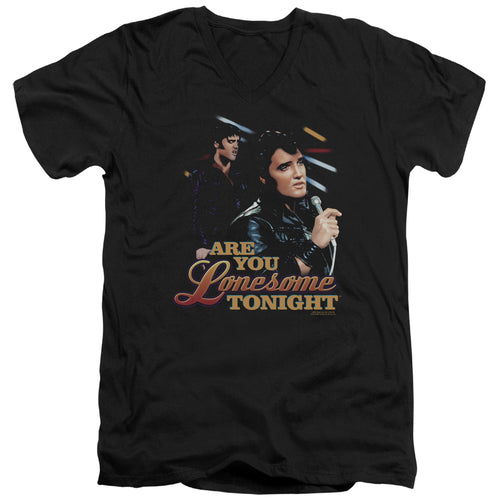 Elvis Presley Are You Lonesome V-Neck T-Shirt