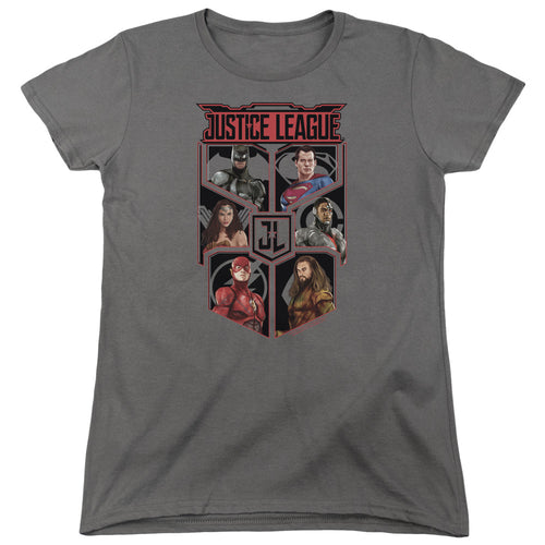 Justice League League Of Six Womens T-Shirt