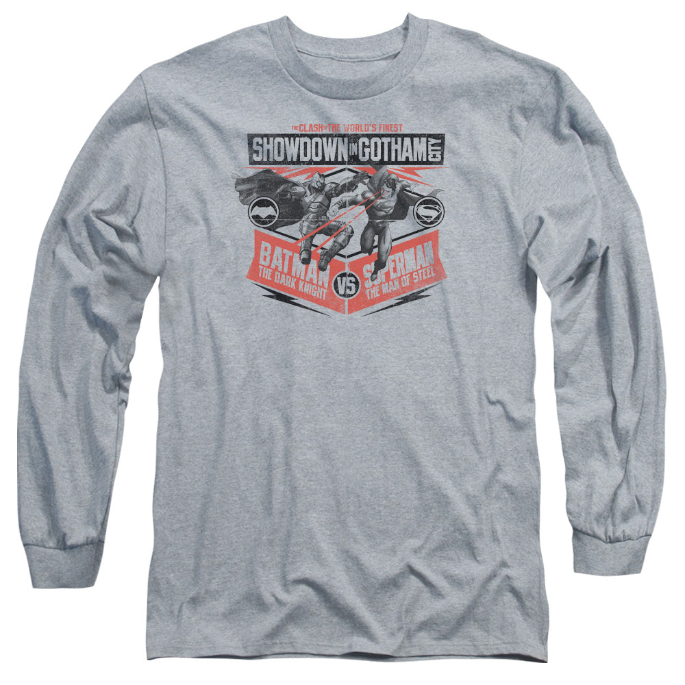 Batman v Superman Showdown In Gotham Long Sleeve T-Shirt