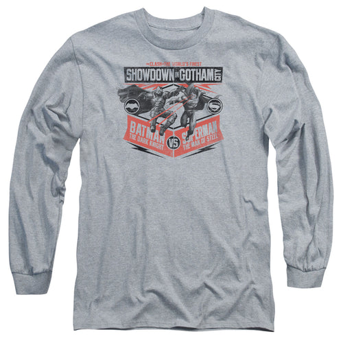 Batman v Superman Showdown In Gotham Long Sleeve T-Shirt
