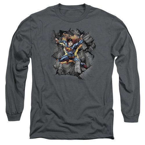 Superman Break on Through Long Sleeve T-Shirt