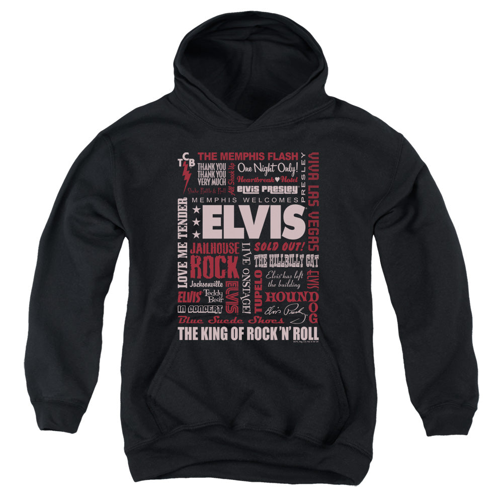 Elvis Presley Whole Lotta Type Youth Hoodie