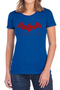 Batman Red Bat Womens T-Shirt