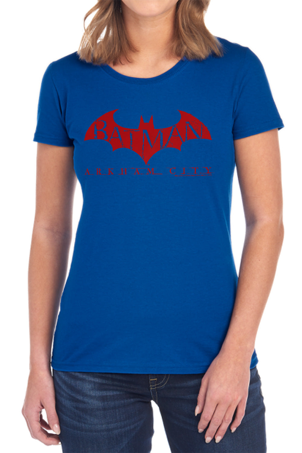 Batman Red Bat Womens T-Shirt