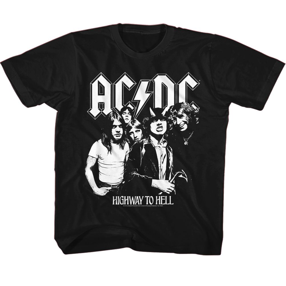 AC/DC Black and White Highway Photo Youth/Toddler T-Shirt