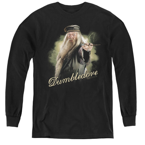 Harry Potter Dumbledore Wand Youth Long Sleeve T-Shirt