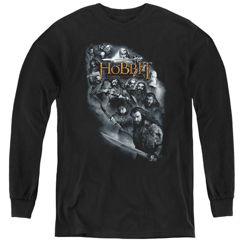 The Hobbit Cast of Characters Youth Long Sleeve T-Shirt