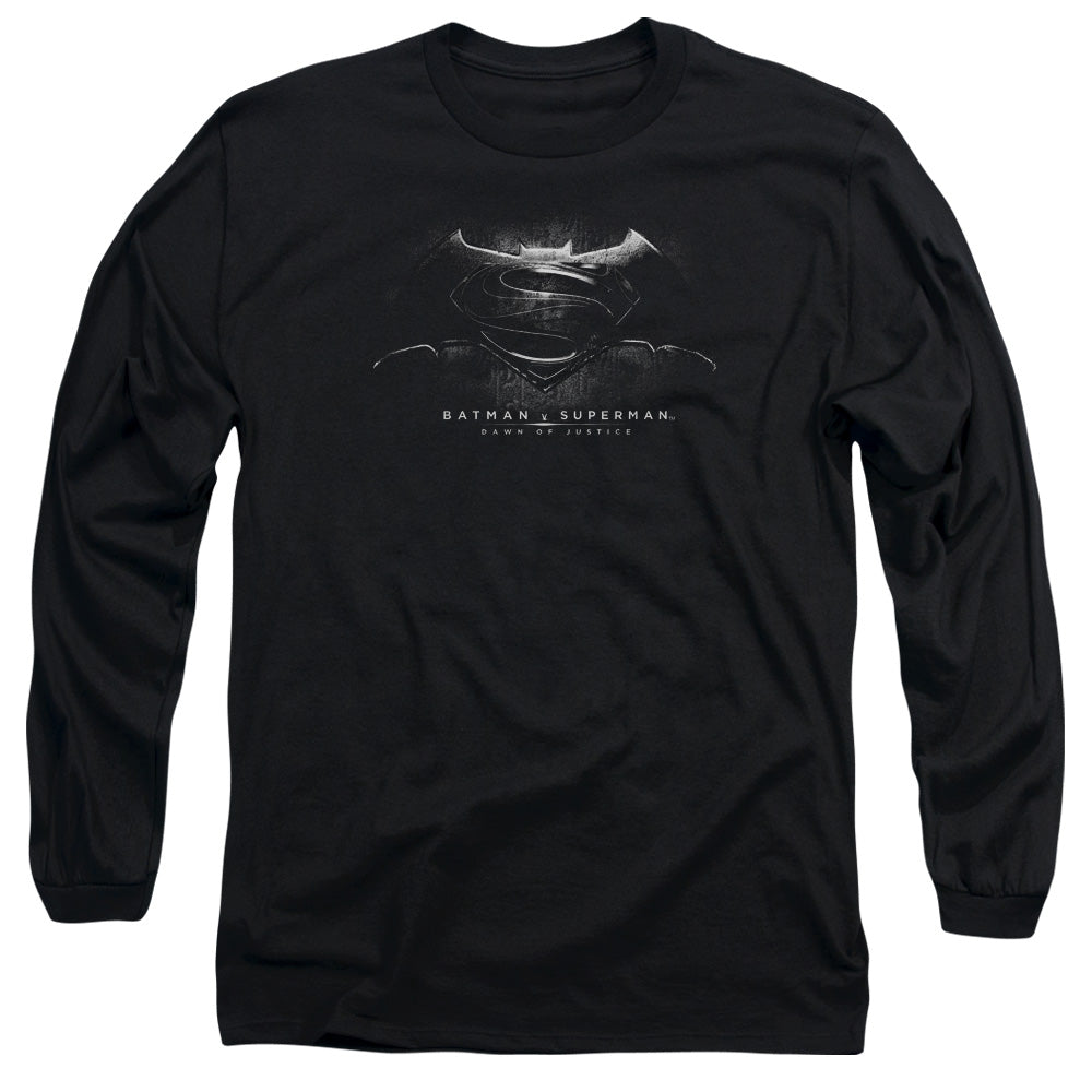 Batman v Superman Bw Logo Long Sleeve T-Shirt