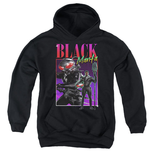 Aquaman 90'S Style Black Manta Youth Hoodie
