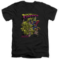 Superman Versus Metallo Blacklight V-Neck T-Shirt