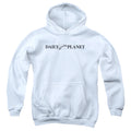 Superman Daily Planet Logo White Youth Hoodie