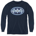 Batman Cyber Bat Shield Youth Long Sleeve T-Shirt