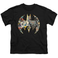 Batman Collage Shield Youth/Toddler T-Shirt
