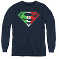 Superman Mexican Shield Youth Long Sleeve T-Shirt