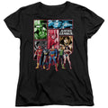 Justice League Justice League Panels Womens T-Shirt