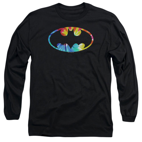 Batman Tie Dye Batman Logo Long Sleeve T-Shirt