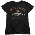 Ford Mustang The Boss Is In Womens T-Shirt