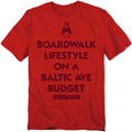 Monopoly Lifestyle vs Budget Red T-Shirt