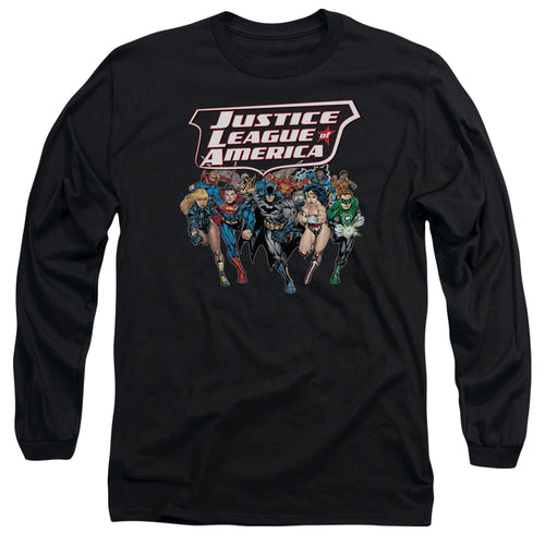 Justice League Charging Justice Long Sleeve T-Shirt