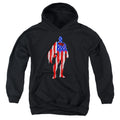 Superman Flag Silhouette Youth Hoodie