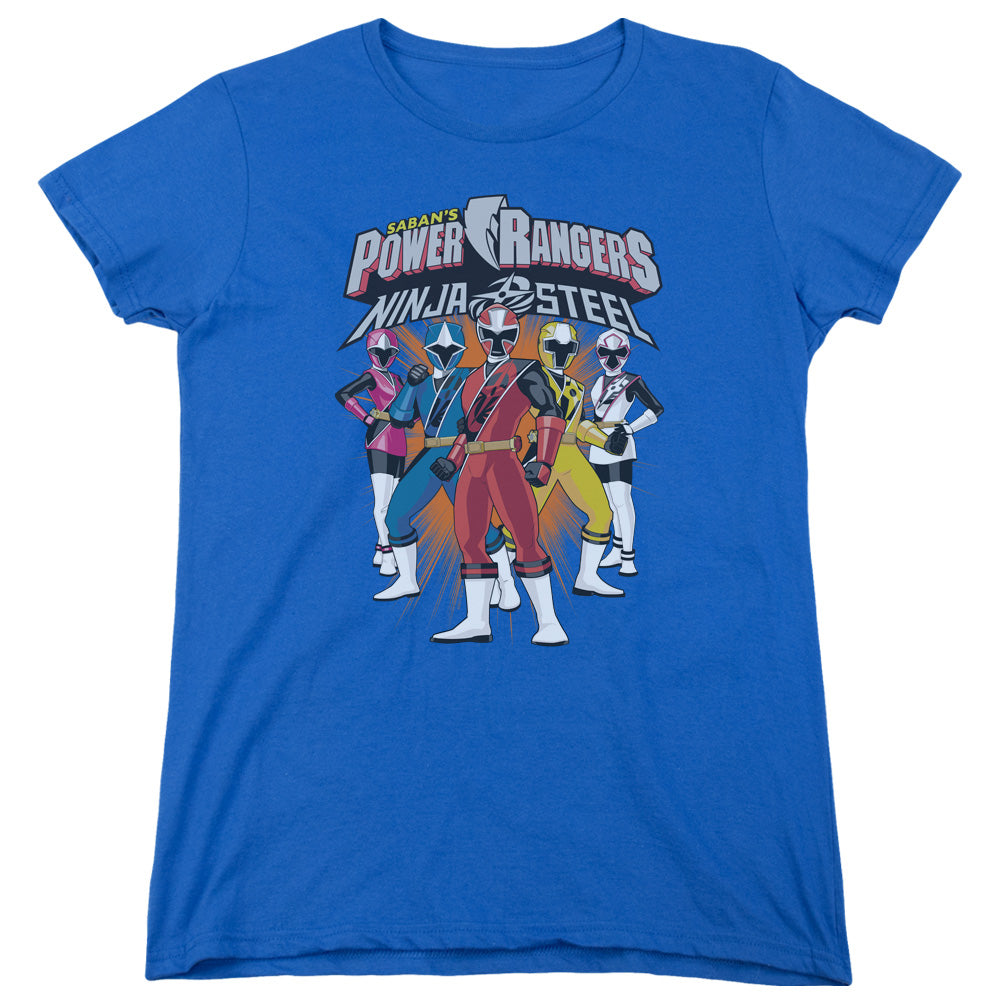 Power Rangers: Ninja Steel Team Lineup Womens T-Shirt