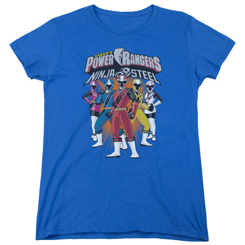 Power Rangers: Ninja Steel Team Lineup Womens T-Shirt