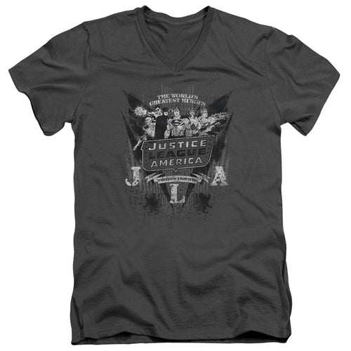 DC Comics Greatest Heroes V-Neck T-Shirt