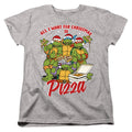 Teenage Mutant Ninja Turtles Christmas Pizza Womens T-Shirt