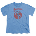 Superman Vintage Sphere Carolina Blue Youth/Toddler T-Shirt