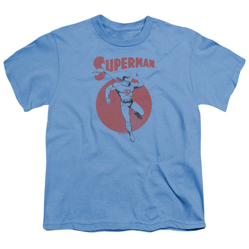 Superman Vintage Sphere Carolina Blue Youth/Toddler T-Shirt