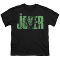 The Batman Joker Text on Black Youth/Toddler T-Shirt